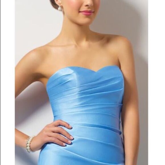 EUC Alfred Angelo 7041s Expresso Bridesmaid Prom Dress - Picture 9 of 12